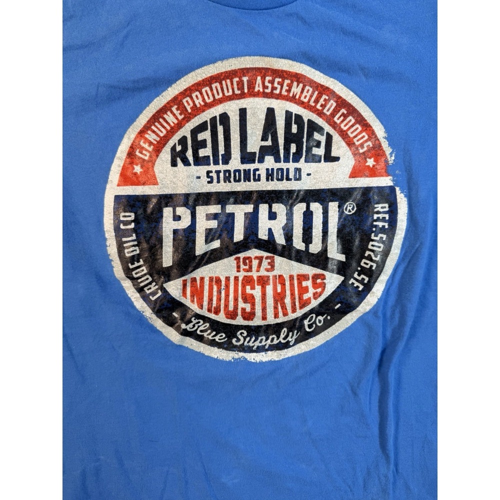 Petrol Industries Graphic Tee Blue Logo Shirt Mens Size M Casual Streetwear - Picture 4 of 4